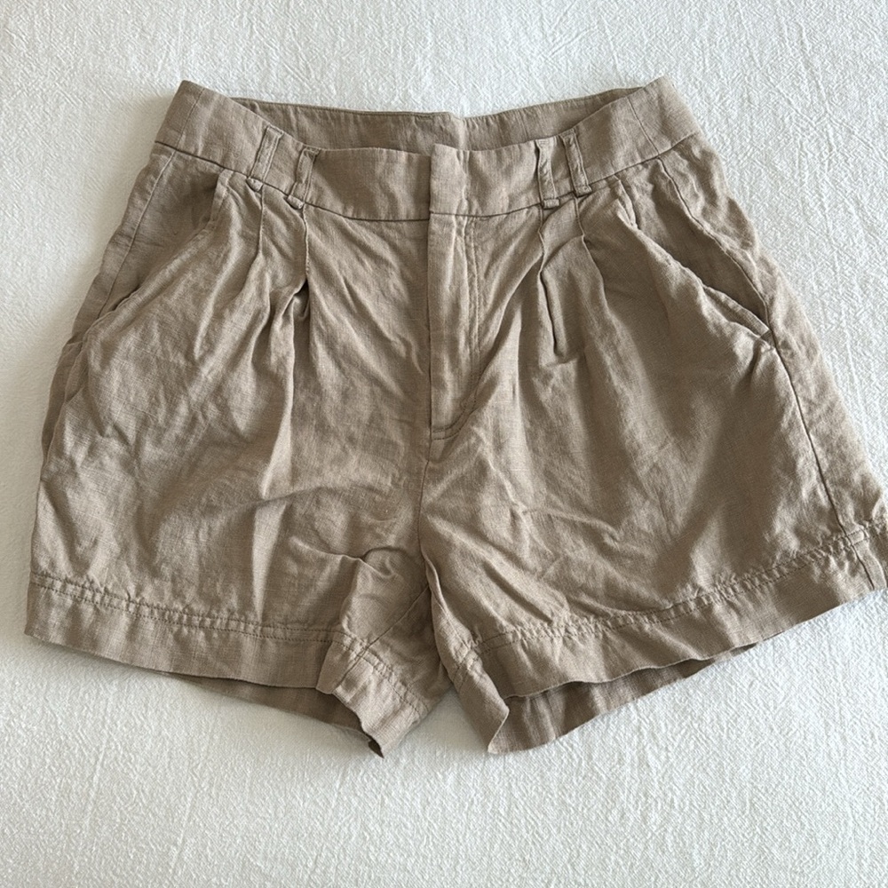 NWOT Free People Chelsea Linen Shorts - Picture 6 of 11